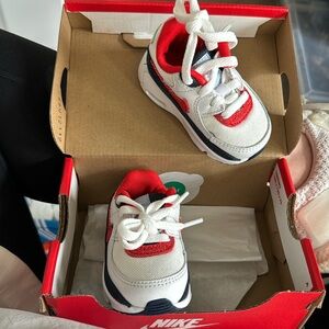 Baby air max tennis shoes, never worn, new in box